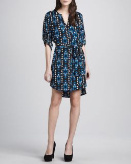 Cusp by Printed Self Tie Shirtdress