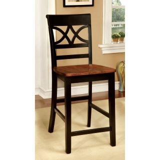 Furniture of America Seaberg Country Counter Height Dining Chair   Set of 2   Bar Stools