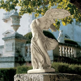 Design Toscano Nike of Samothrace Statue   Estate   Garden Statues