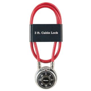 Master Lock Combination Barrel and Cable Padlock