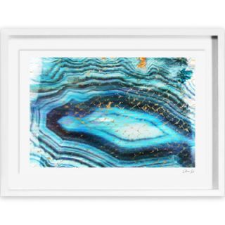 Oliver Gal Canyon Gallery Sea of Turquoise Framed Painting Print