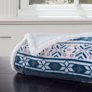 Windsor Home Fleece Sherpa Blanket Throw   17506325  