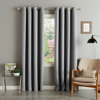 Lights Out Thermal Insulated Blackout Grommet Top Curtain Panel Pair