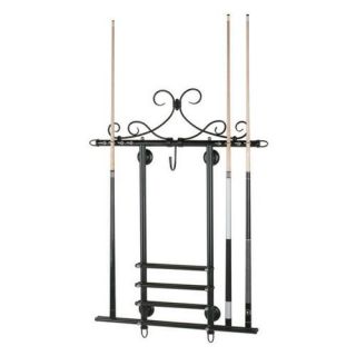 Wall Rack Matte Black/Stainless   Pool Table Accessories