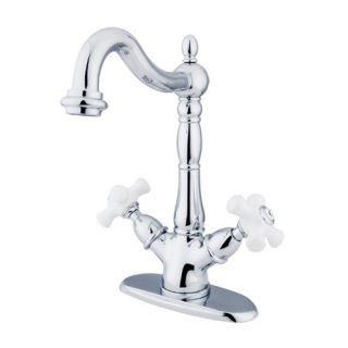 Kingston Brass Heritage Double Handle Vessel Sink Faucet with Optional