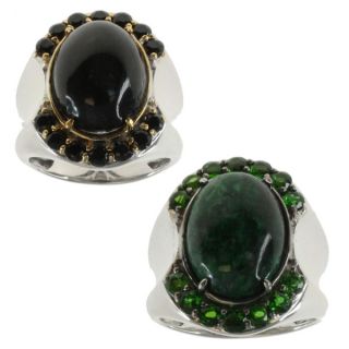 Michael Valitutti Mens Maw Sit Sit Chrome Diopside or Black Spinel