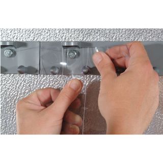 Aleco Energy-Saving PVC Strip Doors with MaxBullet Hardware — 12Ft. x 12Ft.,  Model# 455045  Strip Doors