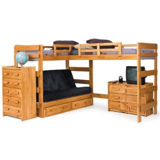 Futon Loft Bed with Underbed Storage