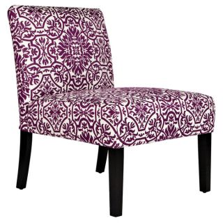 angeloHOME Bradstreet Modern Damask Provence Purple Upholstered