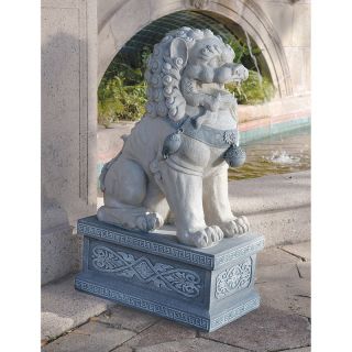Design Toscano Giant Foo Dog of the Forbidden City Garden Statue   Set of 2   Garden Statues