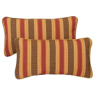 Textured Corded 12 x 24 inch Indoor/ Outdoor Lumbar Pillows (Set of 2)