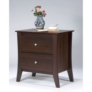 Furniture of America Beatrix Modern 2 drawer Nightstand   12712422