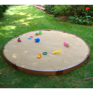 Frame It All 10.5 ft. Circular Sandbox with Optional Cover