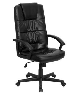 Flash Furniture High Back Executive Office Chair 44.5 48H in.   Black   Desk Chairs
