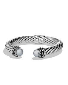 David Yurman Crossover™ Bracelet with Pearls and Diamonds