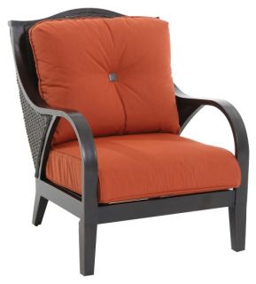 SunVilla Indies Wicker Patio Lounge Chair with Cushions   Outdoor Lounge Chairs