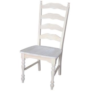 Unfinished Solid Parawood Bedford Ladderback Chair (Set of 2)