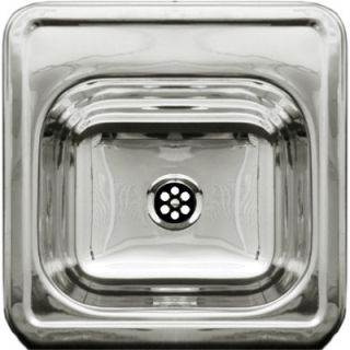Entertainment 15 x 15 Prep Square Drop in Kitchen Sink by Whitehaus