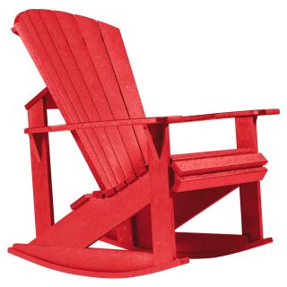 CR Plastic Generations Recycled Plastic Adirondack Rocking Chair   Outdoor Rocking Chairs