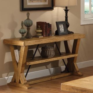 Riverside Summerhill Console Table   Canby Rustic Pine