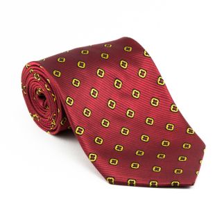 Platinum Ties Mens Red Clover Necktie   14034735  