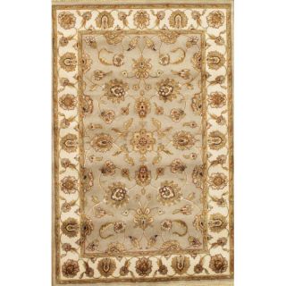 Agra Hand Knotted Gold Area Rug by Pasargad