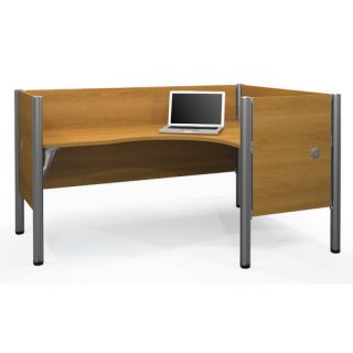 Pro Biz Single Right L Desk Workstation With 4 Melamine Privacy Panels