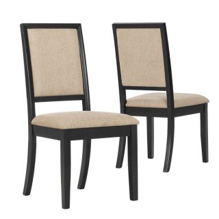 Cappuccino/ Beige Chenille 39 inch Dining Chairs (Set of 2