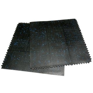 Rubber Cal Revolution Gym Tiles Interlocking Floor Tiles 2 Pack
