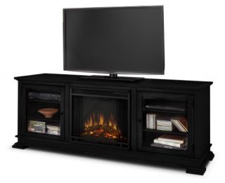 Real Flame Hudson Electric Fireplace   Black   Fireplaces