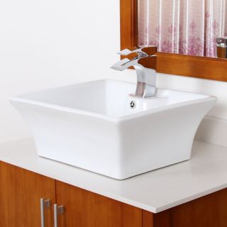 Elite Grade A Ceramic Square Design Bathroom Sink
