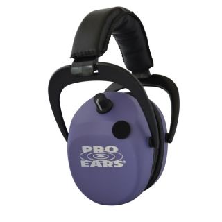 Pro Ears NRR 25 Stalker Gold Purple Electronic Hearing Protection and