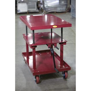  Mechanical Elevating Table — 2,200 Lb. Capacity, 36in. x 24in. x 23 1/2in. Size  Work Tables
