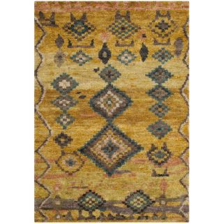 Safavieh Hand knotted Tangier Gold Wool/ Hemp Rug (8 x 10