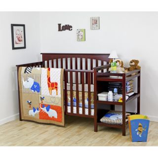 Dream On Me Jungle Babies 3 Piece Crib Bedding Set