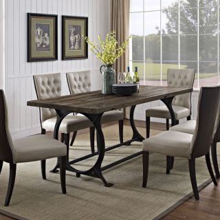 Effuse Wood Top Dining Table   Shopping