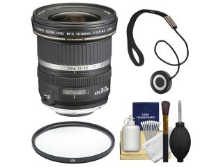 Canon EF S 10 22mm f/3.5 4.5 USM Ultra Wide Angle Zoom Lens with UV Filter + Accessory Kit