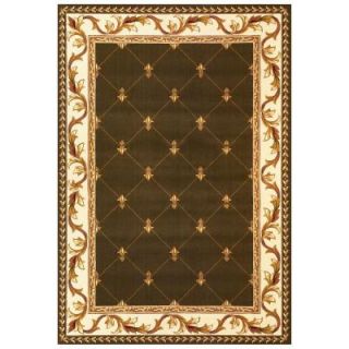Kas Rugs Elegant Traditions Green 7 ft. 7 in. x 10 ft. 10 in. Area Rug COR532377X1010