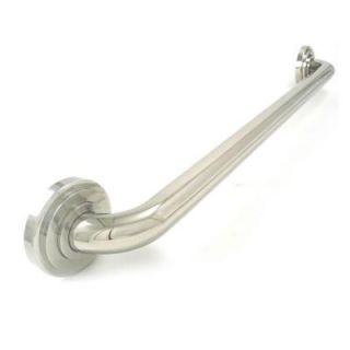 WingIts Platinum Designer Series 42 in. x 1.25 in. Grab Bar Bevel in Polished Stainless Steel (45 in. Overall Length) WPGB5PS42BEV