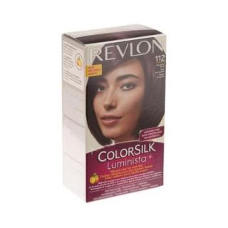 Revlon ColorSilk Luminista Hair Color Burgundy Black [112] 1 ea (Pack of 4)