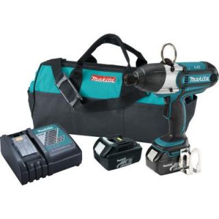 Makita 18 Volt LXT Lithium Ion 7/16 in. Cordless Hex Impact Wrench Kit XWT01