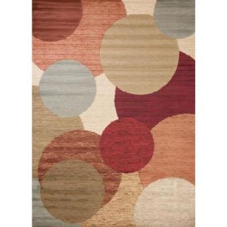 Concord Global Trading Soho Rounds Multi 7 ft. 10 in. x 10 ft. 10 in. Area Rug 61107