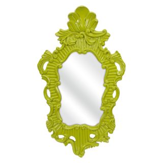 Finely Green Baroque Wall Mirror   18.75W x 31.75H in.   Mirrors