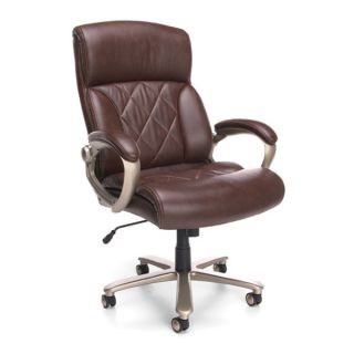 OFM Avenger Series Big and Tall Brown Leatherette Executive Chair