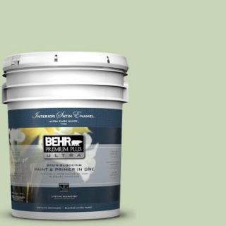 BEHR Premium Plus Ultra 5 gal. #M370 3 Spice Garden Satin Enamel Interior Paint 775005