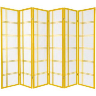 Oriental Furniture 70 x 84 Double Cross Shoji 6 Panel Room Divider