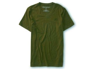 Aeropostale Mens V Neck Short Sleeve Basic T Shirt 828 M