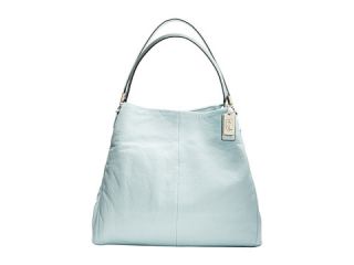 Coach Madison Leather Small Phoebe Shoulder Bag Silver Sea Mist