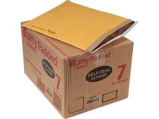 Sealed Air 86048 Jiffy Padded Self Seal Mailer, #7, 14 1/4 x 20, Golden Brown, 50/Carton