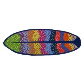 Surfs Up Multi color Nylon Accent Area Rug (13 x 39)  